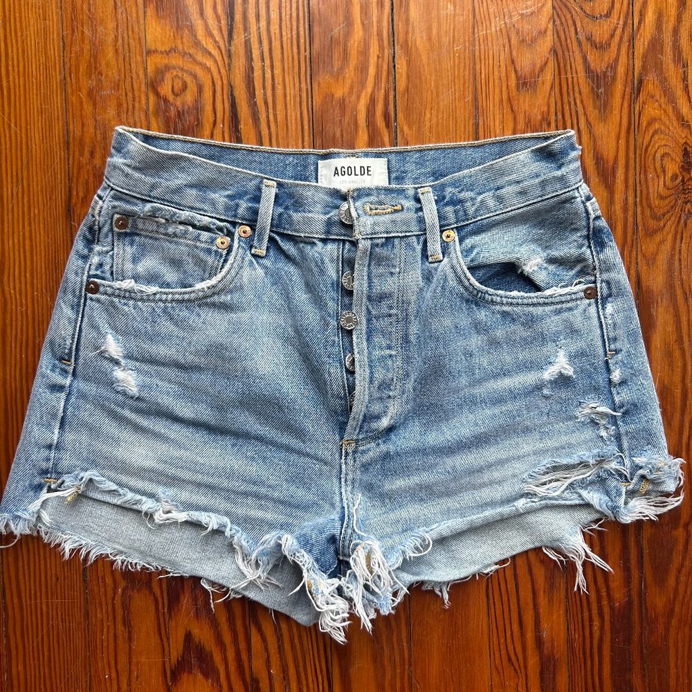Agolde Denim Cut-Off Shorts